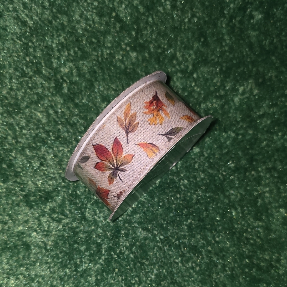 Autumn Leaf Pattern Ribbon - Picture 4 of 5